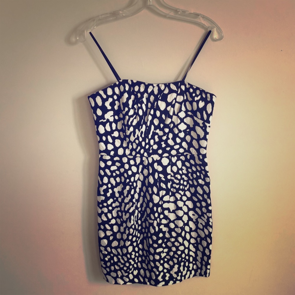Black & White Strapless Party Dress